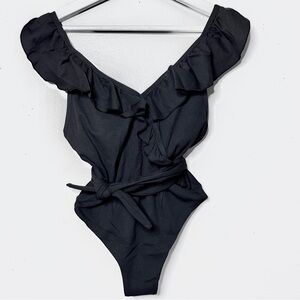 Toluca Isabella S Black Ruffle Wrap Valentina Collection